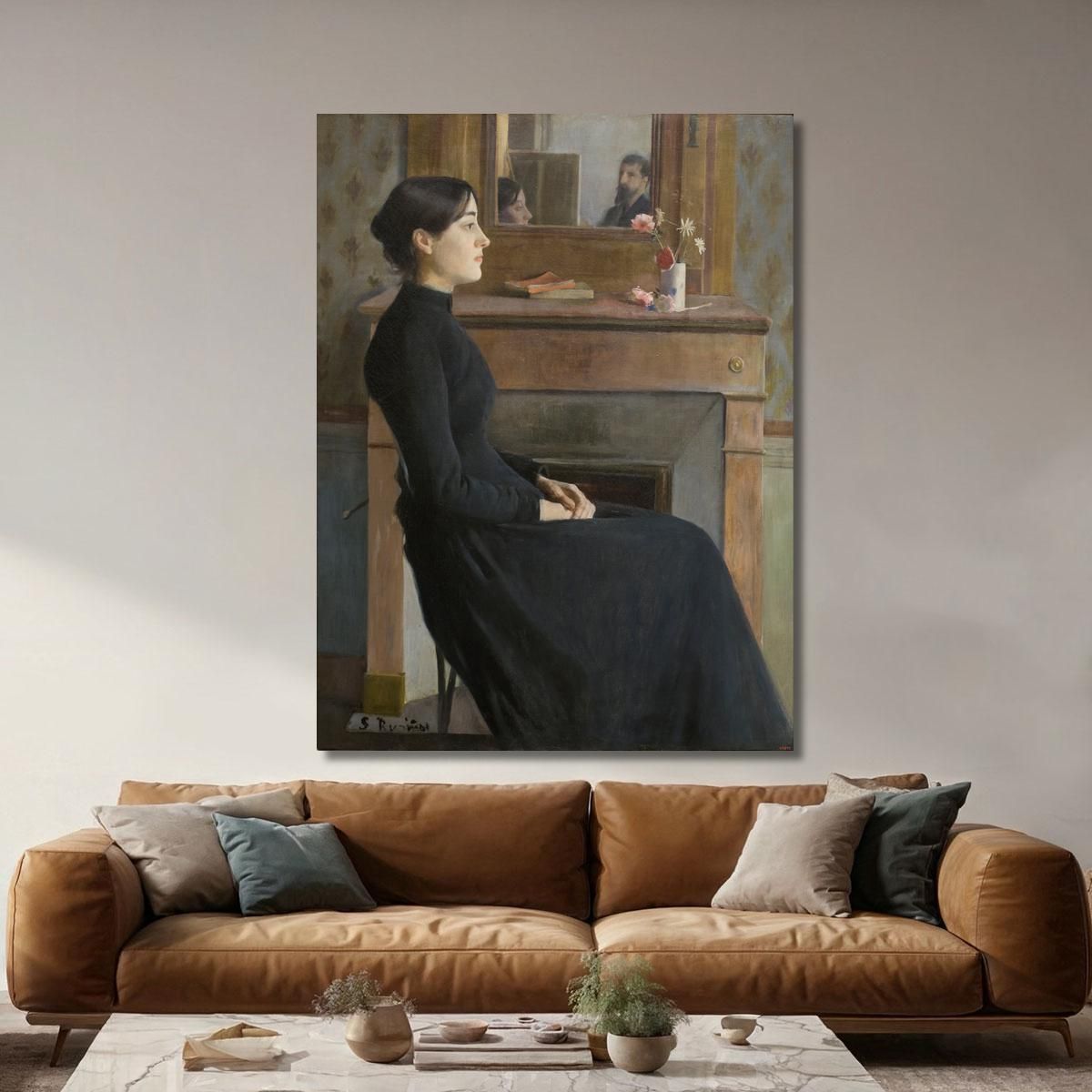 Female Figure Santiago Rusiñol srs13 canvas print 