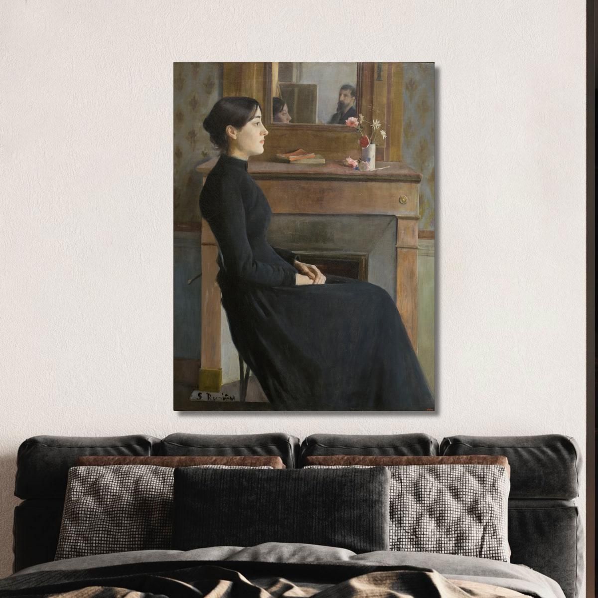 Female Figure Santiago Rusiñol srs13 canvas print 
