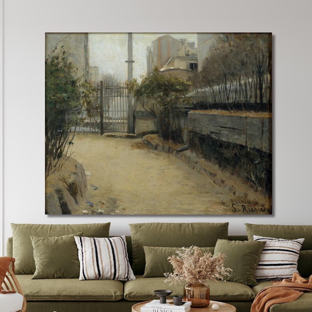 Garden Of Montmartre Santiago Rusiñol srs14 canvas print 