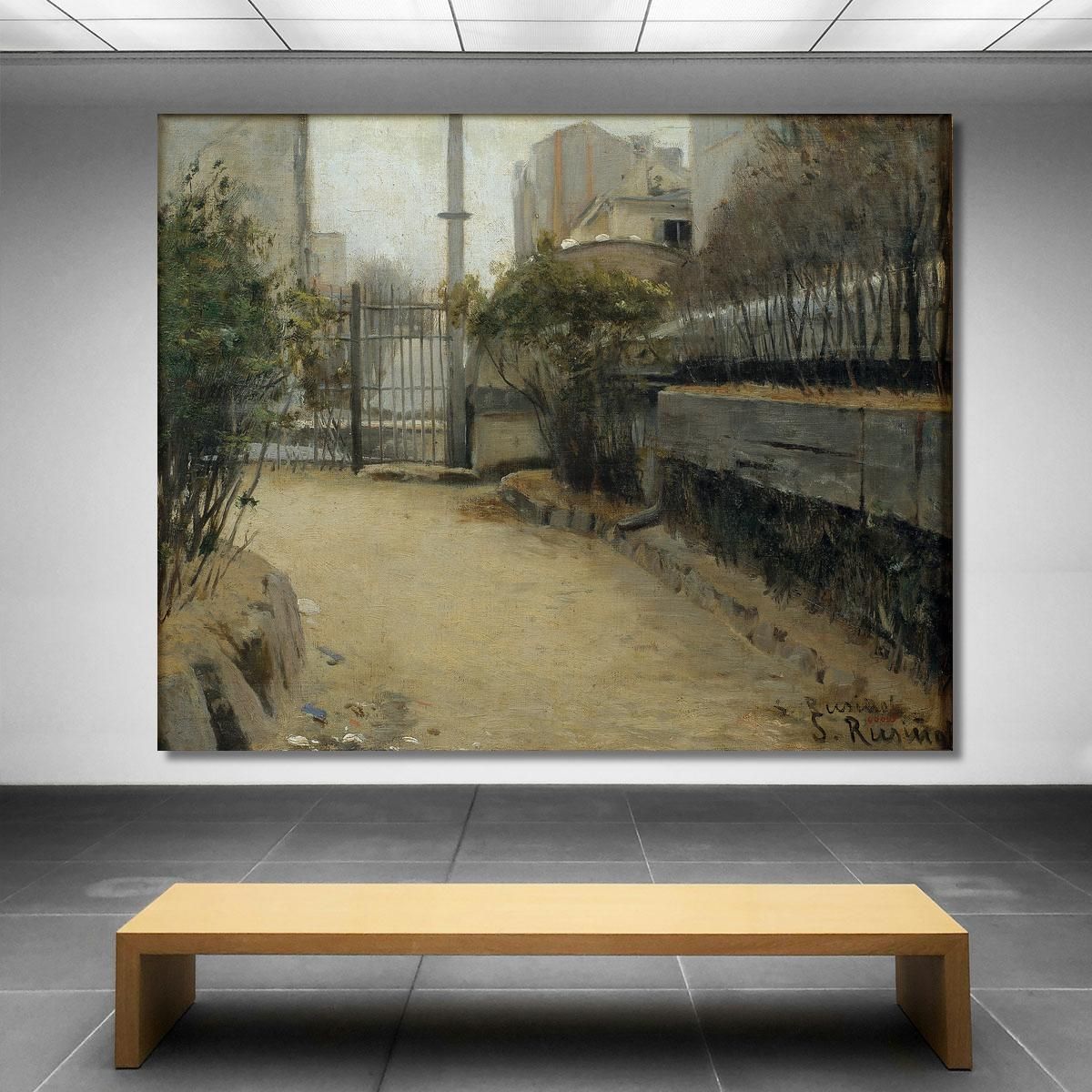 Garden Of Montmartre Santiago Rusiñol srs14 canvas print 