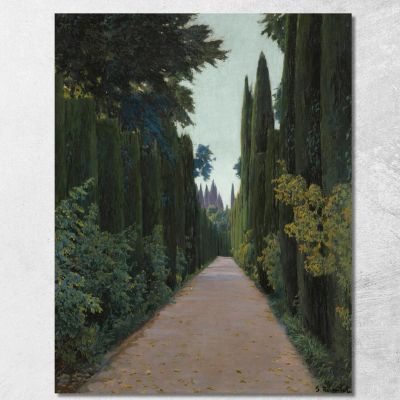 Gardens Of The Generalife Granada Santiago Rusiñol srs15 canvas print