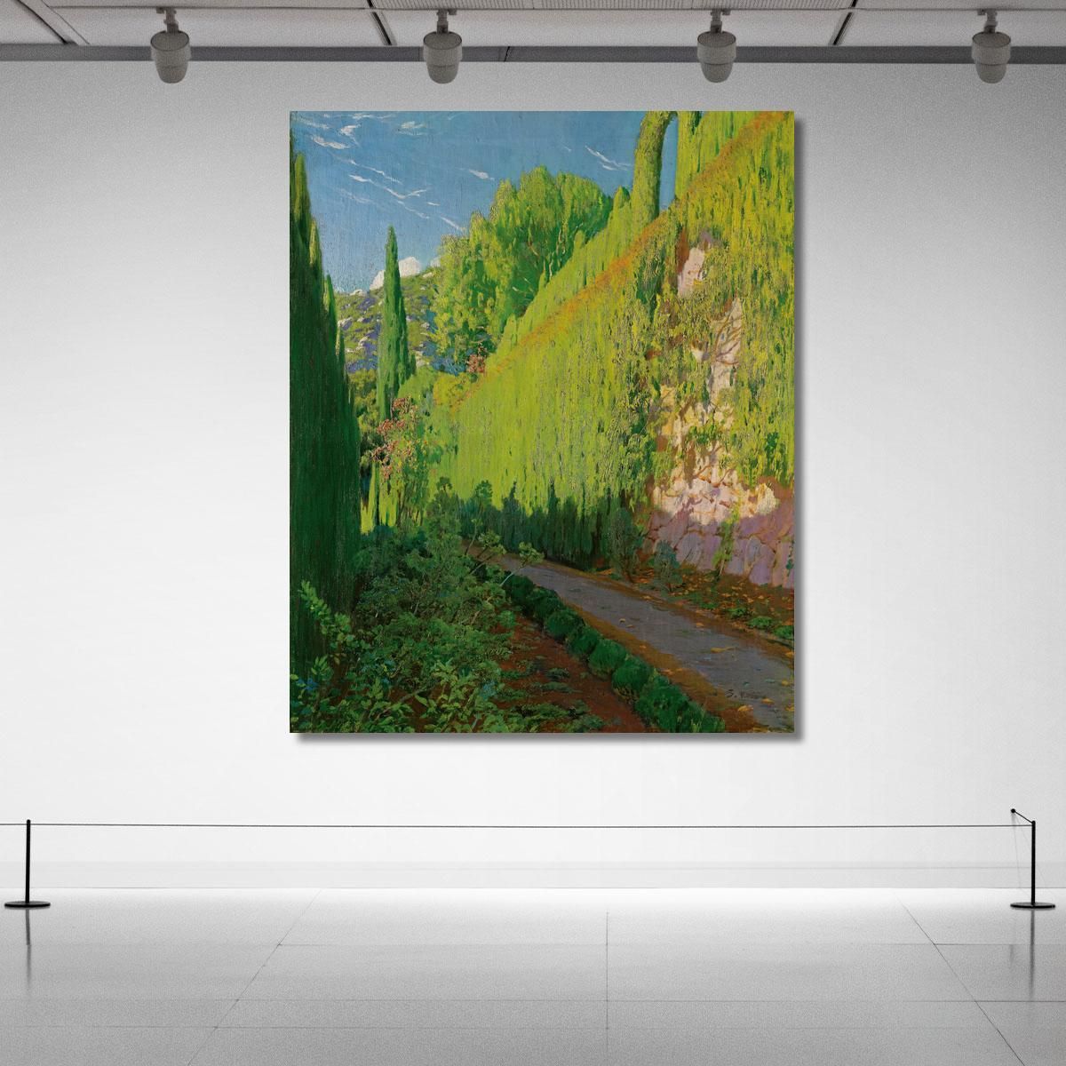 Garden Of Sa Coma Valldemossa Santiago Rusiñol srs19 canvas print