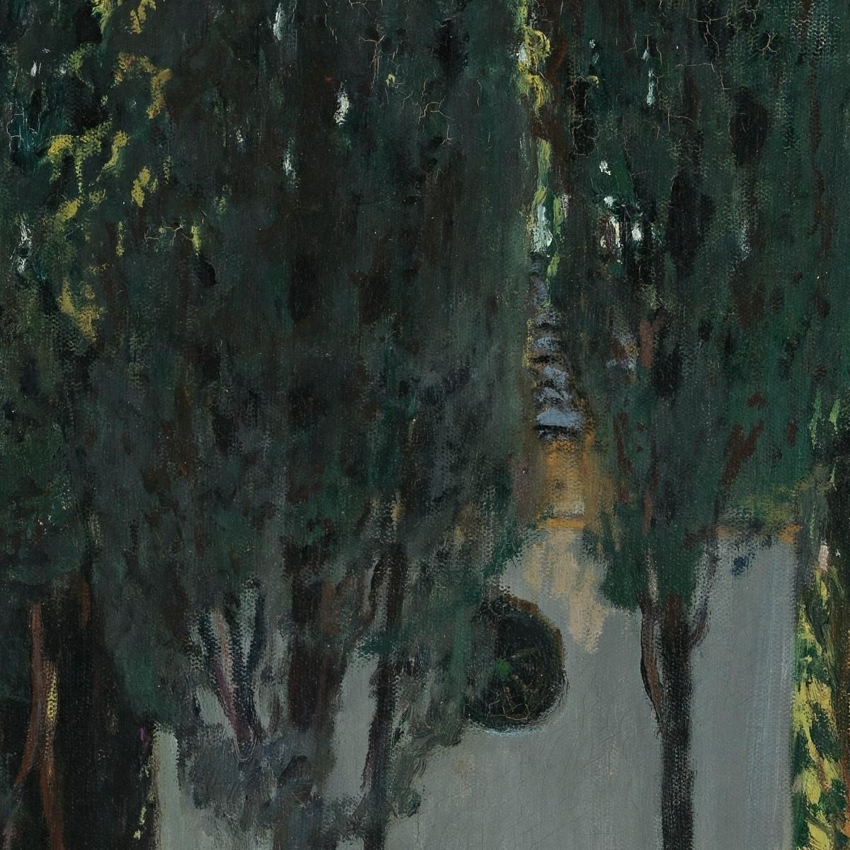 The Cypress Fountain Santiago Rusiñol srs21 canvas print