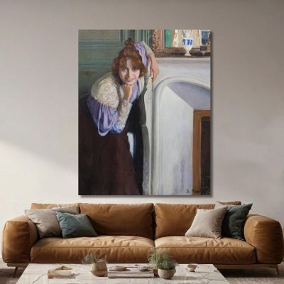 Laughing Girl Santiago Rusiñol srs23 canvas print 
