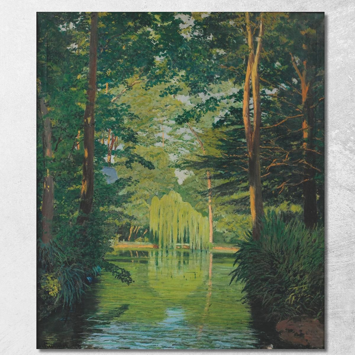 Parc Bades Arbúcies Santiago Rusiñol srs27 canvas print Parc Bades Arbúcies Santiago Rusiñol srs27 canvas print