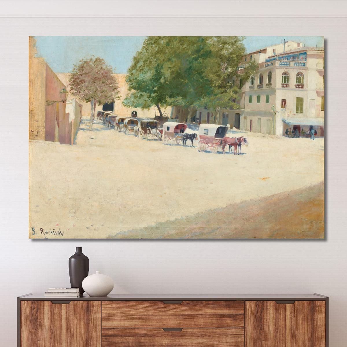 Paseo De Mallorca Santiago Rusiñol srs28 canvas print 