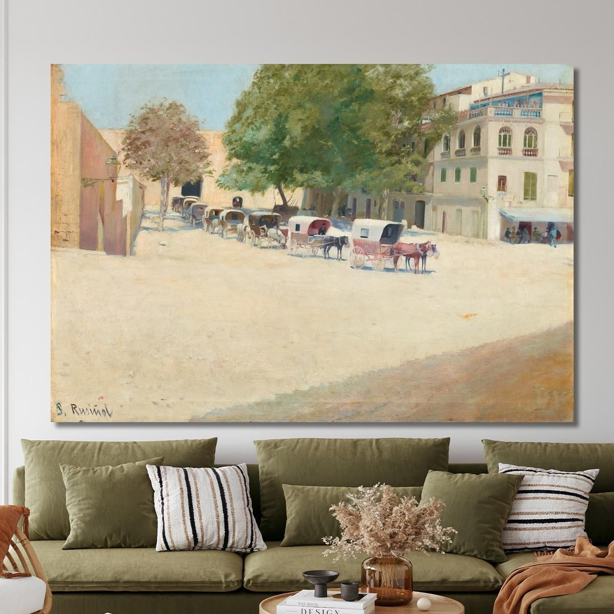 Paseo De Mallorca Santiago Rusiñol srs28 canvas print 