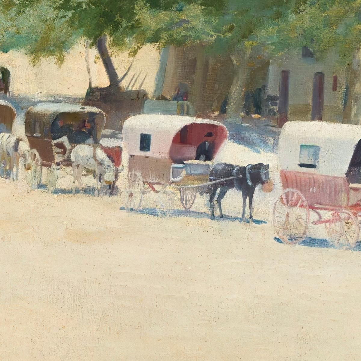 Paseo De Mallorca Santiago Rusiñol srs28 canvas print
