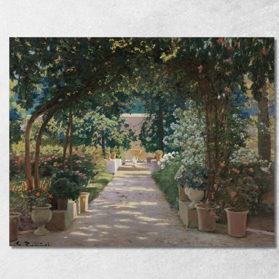 Terrace In Xàtiva Valencia Santiago Rusiñol srs29 canvas print 