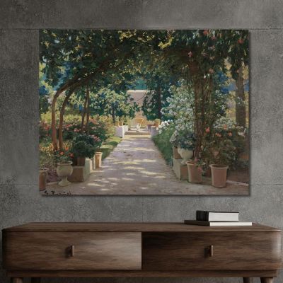 Terrace In Xàtiva Valencia Santiago Rusiñol srs29 canvas print 