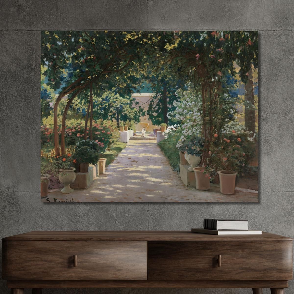 Terrace In Xàtiva Valencia Santiago Rusiñol srs29 canvas print 
