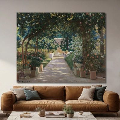 Terrace In Xàtiva Valencia Santiago Rusiñol srs29 canvas print 