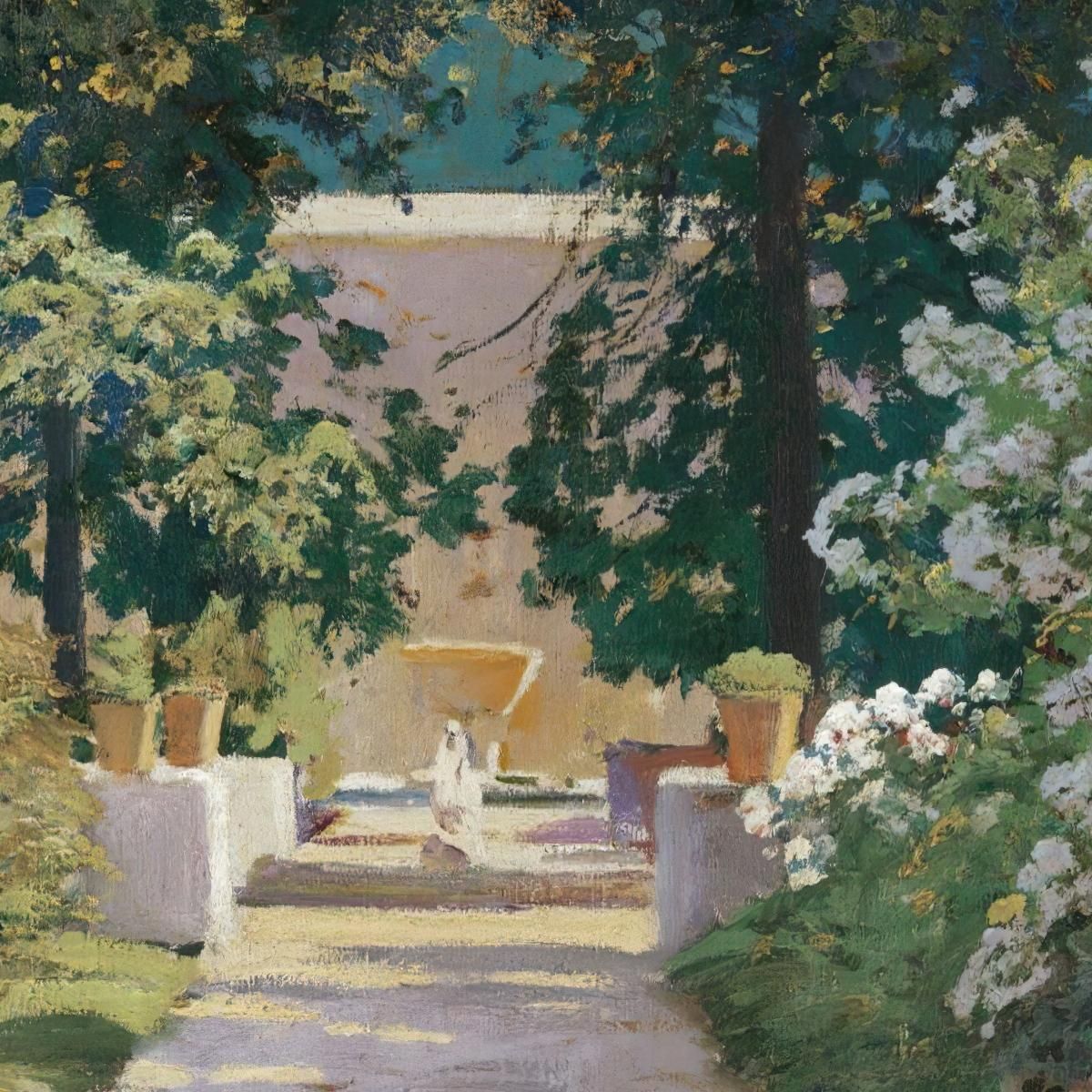 Terrace In Xàtiva Valencia Santiago Rusiñol srs29 canvas print