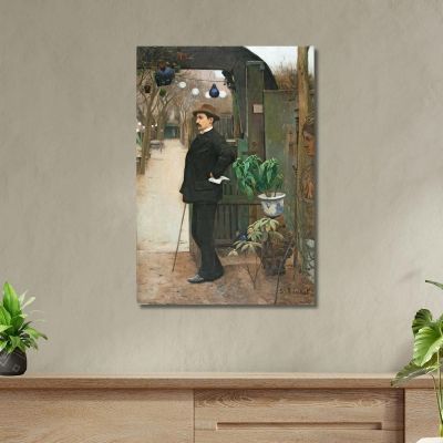 Portrait Of Miquel Utrillo Ii Santiago Rusiñol, srs31 ภาพพิมพ์บนผ้าใบแคนวาส