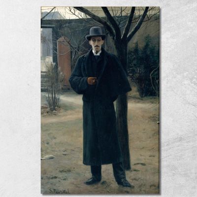 Portrait Of Miquel Utrillo Santiago Rusiñol srs32 canvas print