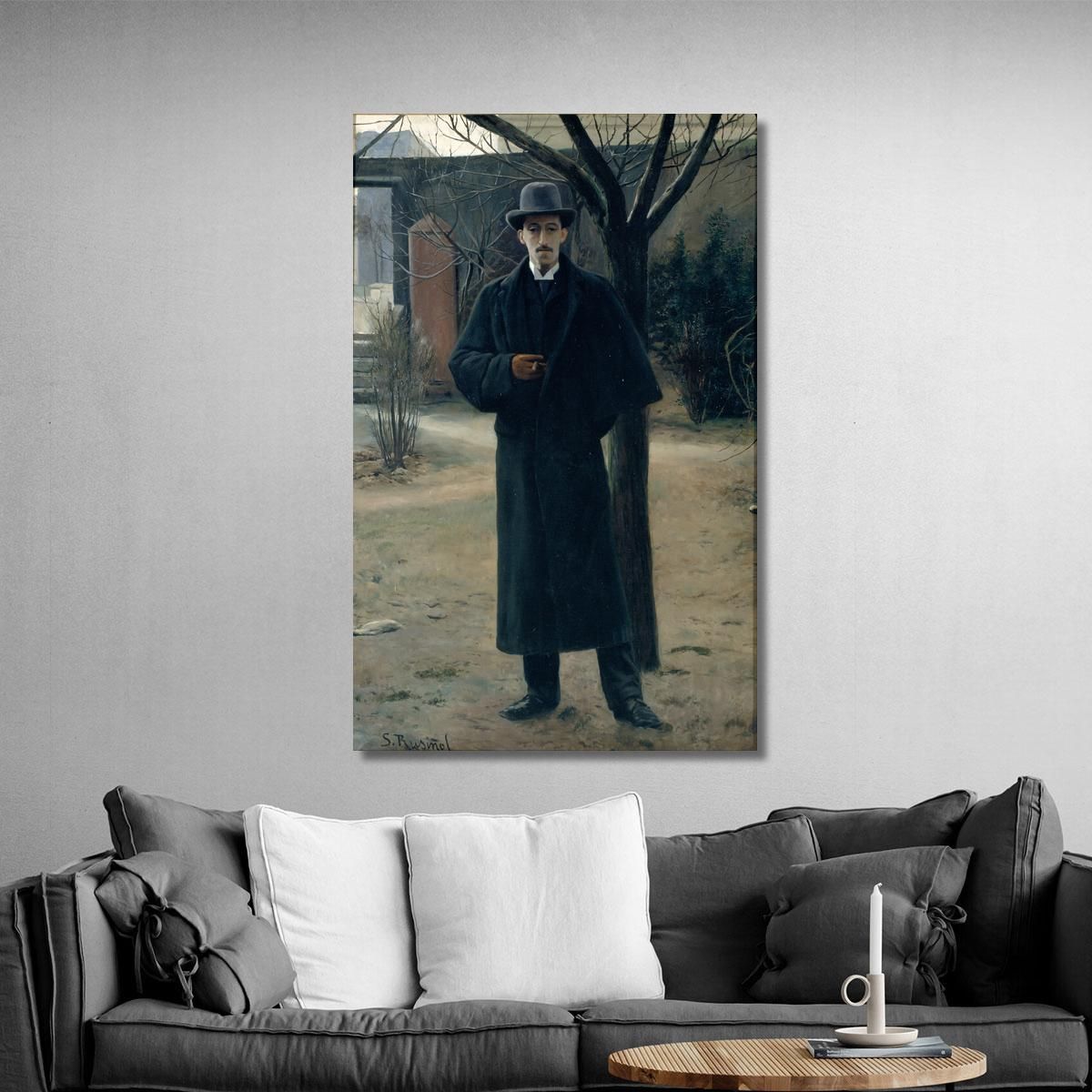 Portrait Of Miquel Utrillo Santiago Rusiñol srs32 canvas print 
