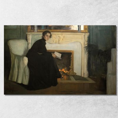 Romantic Novel Santiago Rusiñol srs33 canvas print 