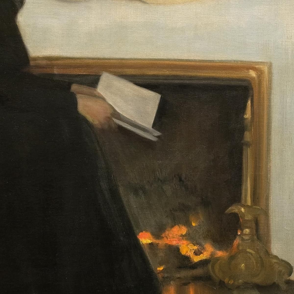 Romantic Novel Santiago Rusiñol srs33 canvas print