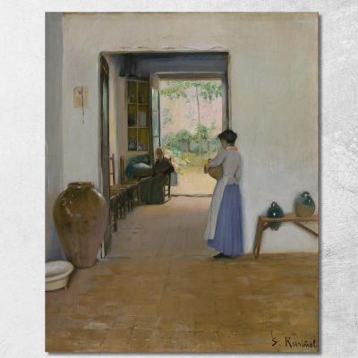 Sitges Interior Santiago Rusiñol srs35 canvas print 