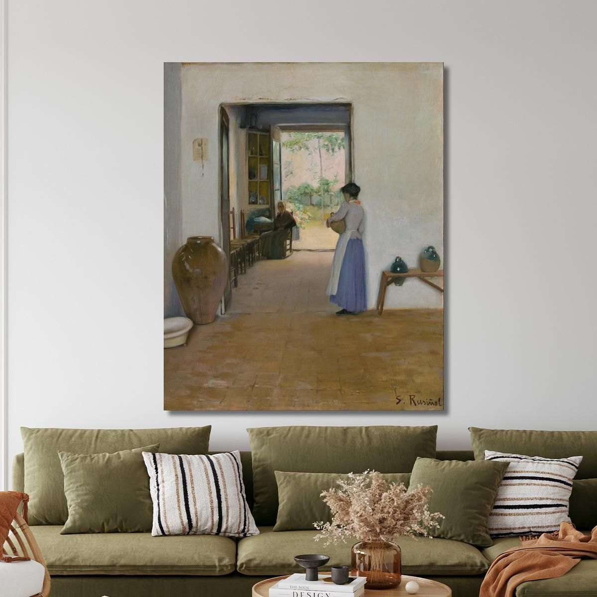 Sitges Interior Santiago Rusiñol srs35 canvas print 