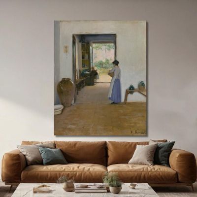 Sitges Interior Santiago Rusiñol srs35 canvas print 