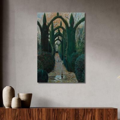 The Generalife Gardens Granada Santiago Rusiñol srs37 canvas print 