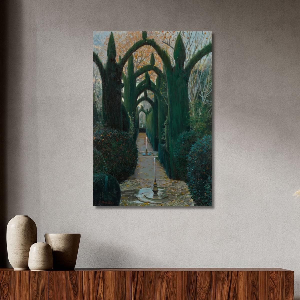 The Generalife Gardens Granada Santiago Rusiñol srs37 canvas print 