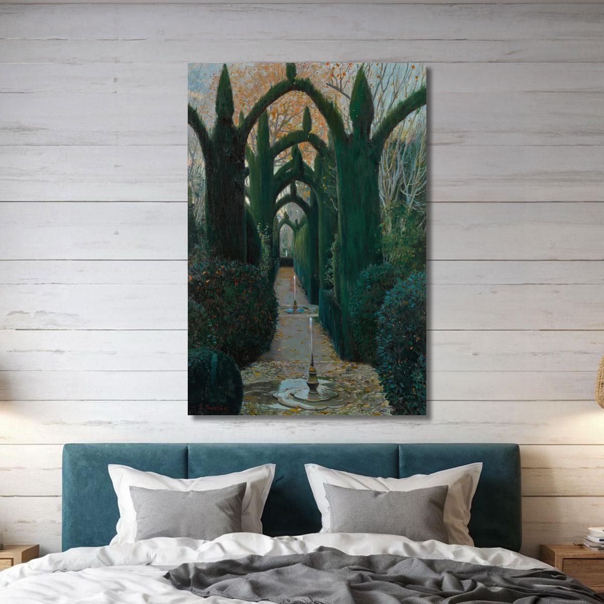 The Generalife Gardens Granada Santiago Rusiñol srs37 canvas print 