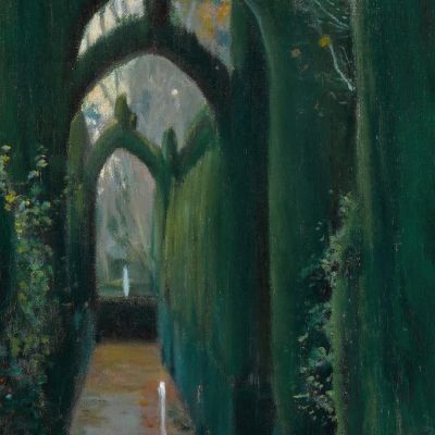 The Generalife Gardens Granada Santiago Rusiñol srs37 canvas print