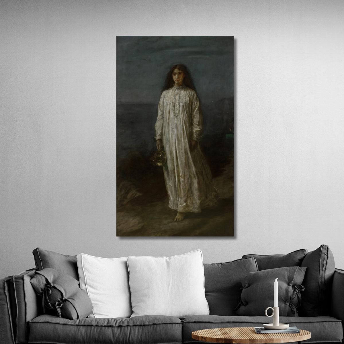 A Somnambulist Sir John Everett Millais jem1 canvas print 