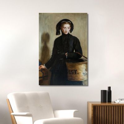 A Widow'S Mite Sir John Everett Millais jem2 canvas print 
