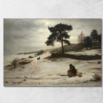 Blow Blow Thou Winter Wind Sir John Everett Millais jem4 canvas print 