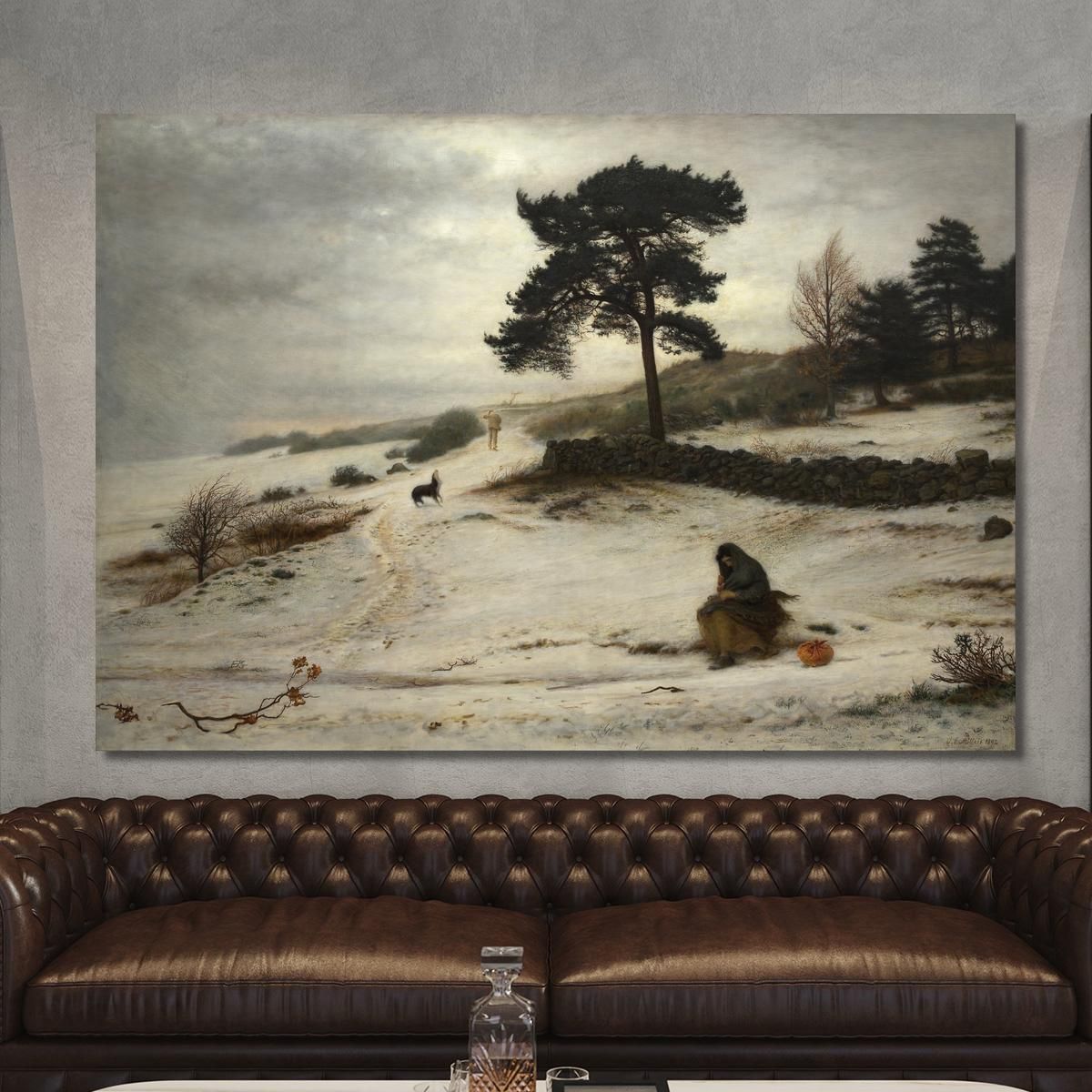 Blow Blow Thou Winter Wind Sir John Everett Millais jem4 canvas print 