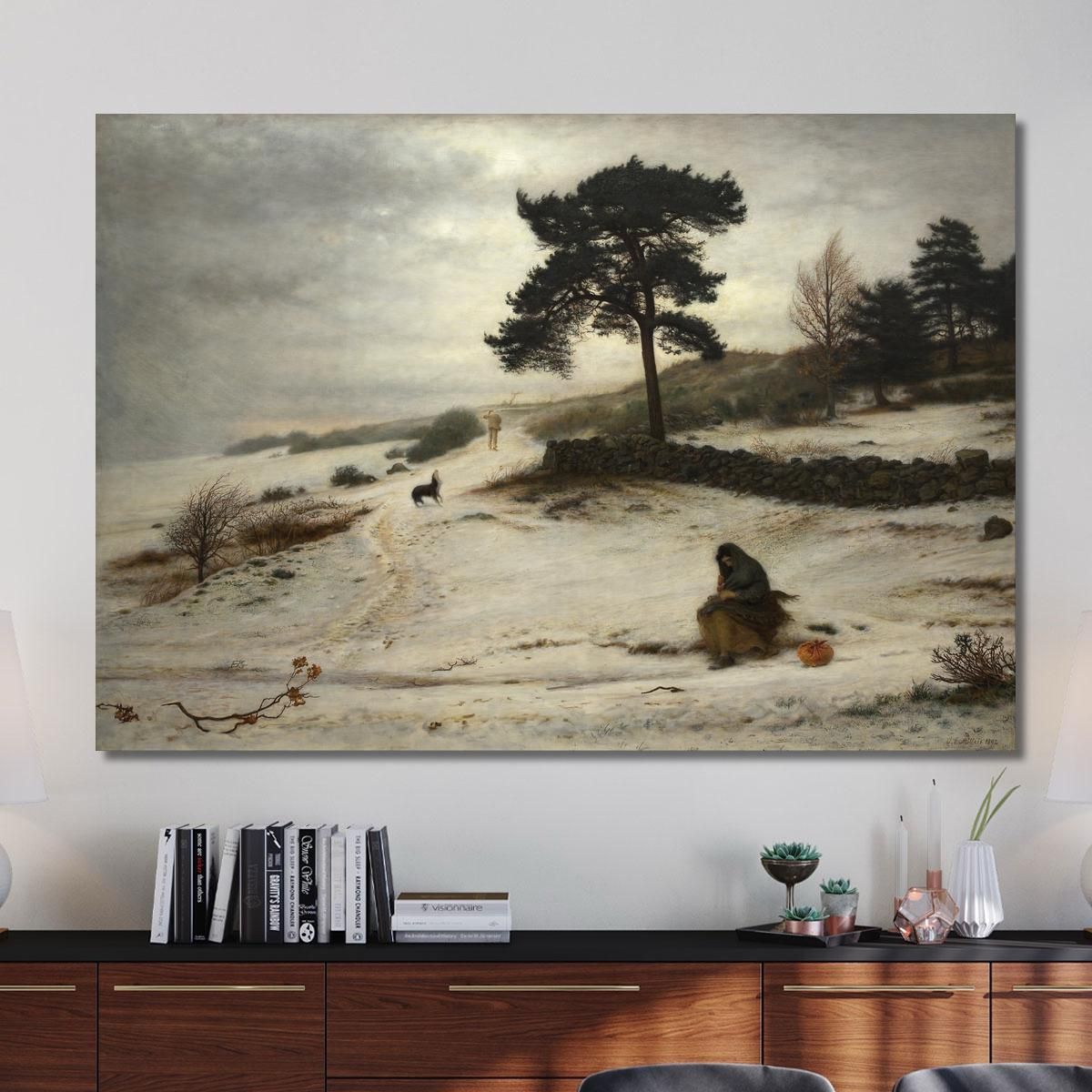 Blow Blow Thou Winter Wind Sir John Everett Millais jem4 canvas print 