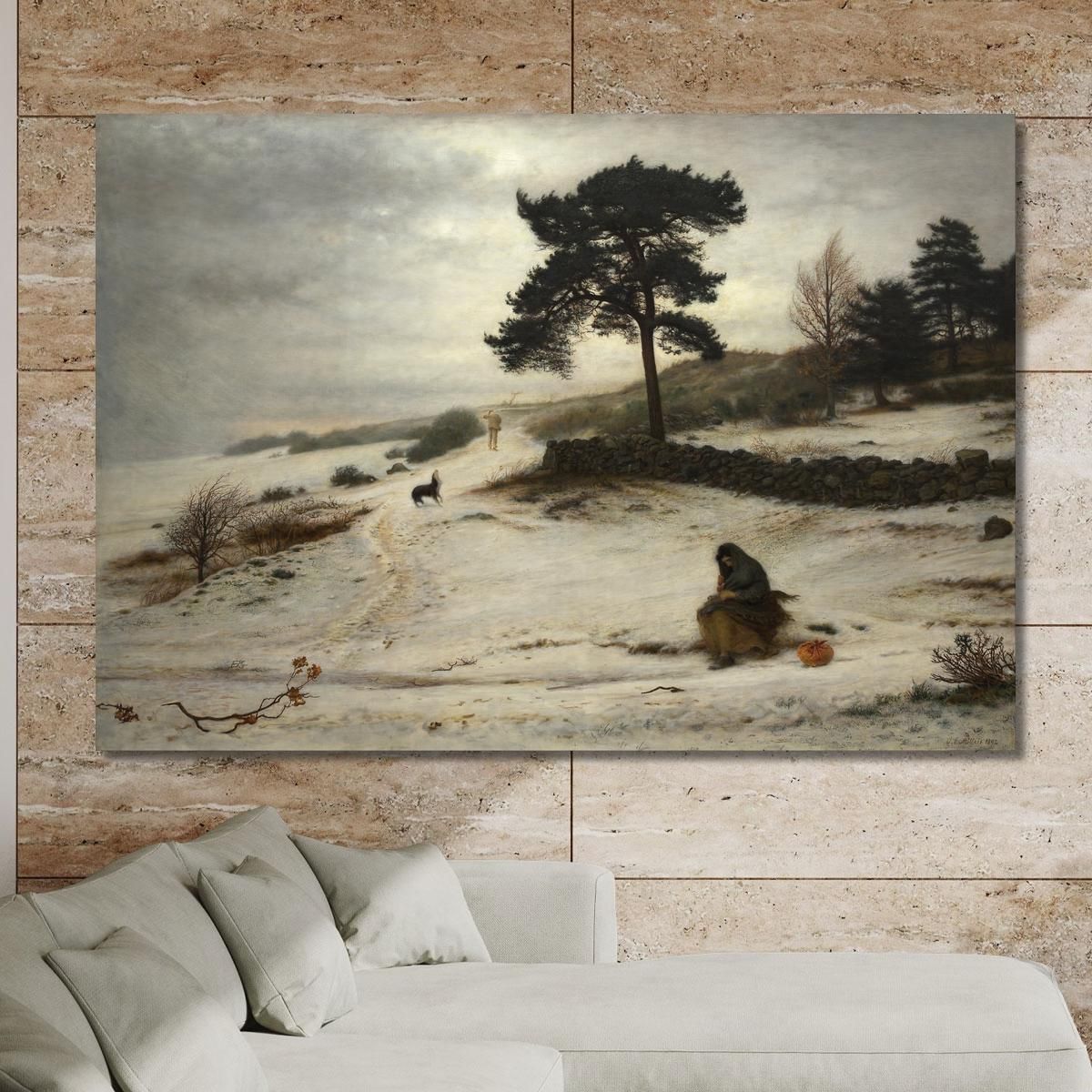 Blow Blow Thou Winter Wind Sir John Everett Millais jem4 canvas print 