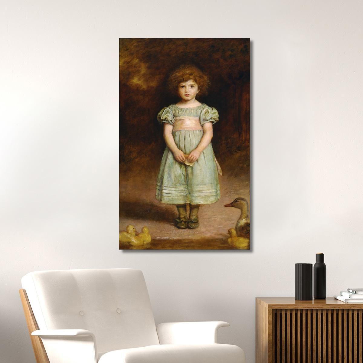 Ducklings Sir John Everett Millais jem9 canvas print 
