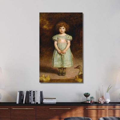 Ducklings Sir John Everett Millais jem9 canvas print 