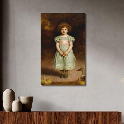 Ducklings Sir John Everett Millais jem9 canvas print 