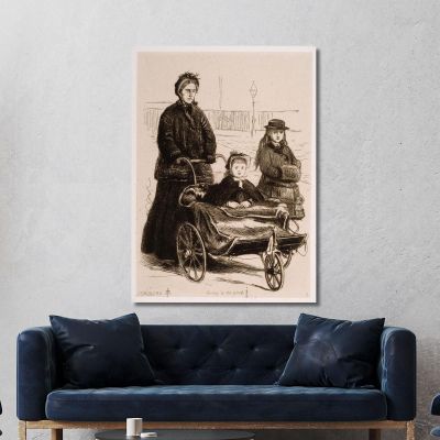Going To The Park Sir John Everett Millais jem11 canvas print 
