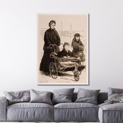 Going To The Park Sir John Everett Millais jem11 canvas print 