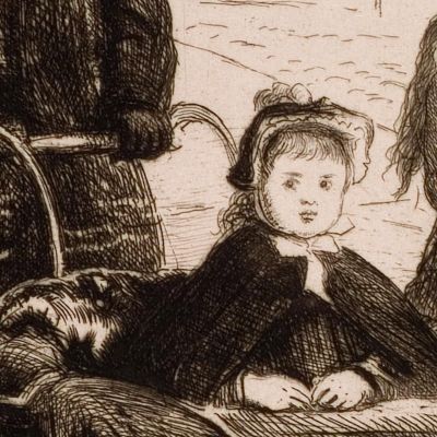 Going To The Park Sir John Everett Millais jem11 canvas print