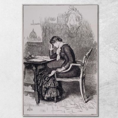 Kept In The Dark – When The Letter Was Completed She Found It To Be One Which She Could Not Send Sir John Everett Millais jem14