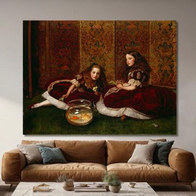 Leisure Hours Sir John Everett Millais jem15 canvas print 