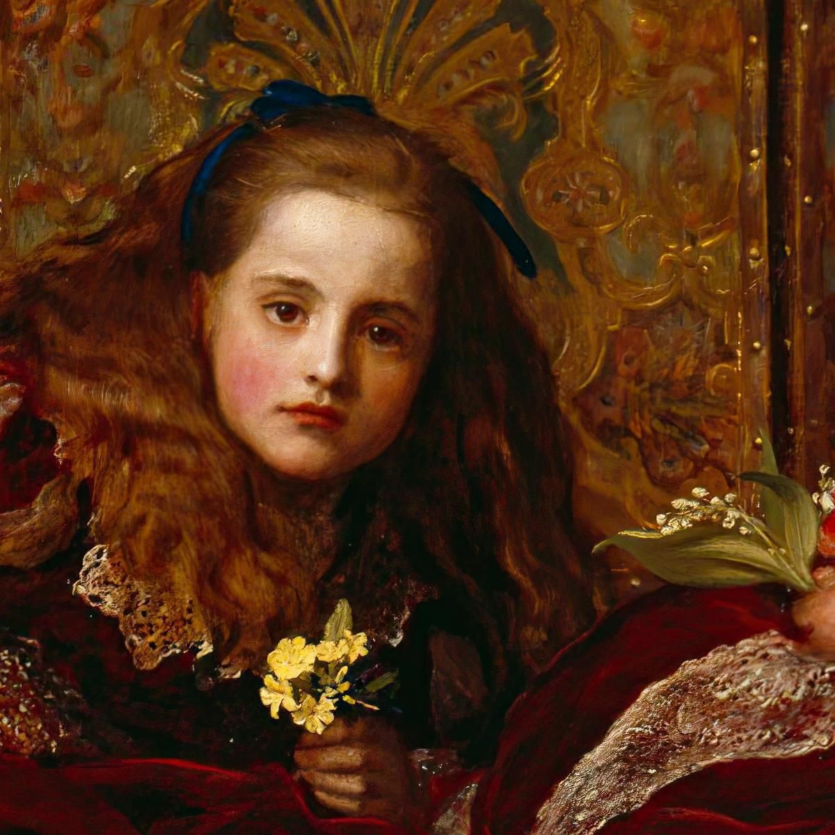 Leisure Hours Sir John Everett Millais jem15 canvas print