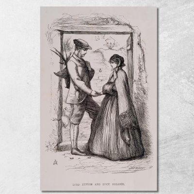 Lord Lufton And Lucy Robarts Sir John Everett Millais jem16 canvas print 