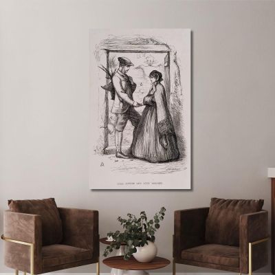 Lord Lufton And Lucy Robarts Sir John Everett Millais jem16 canvas print 