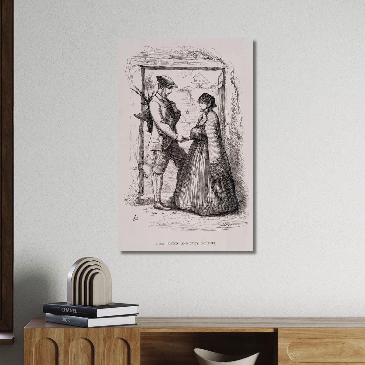 Lord Lufton And Lucy Robarts Sir John Everett Millais jem16 canvas print 