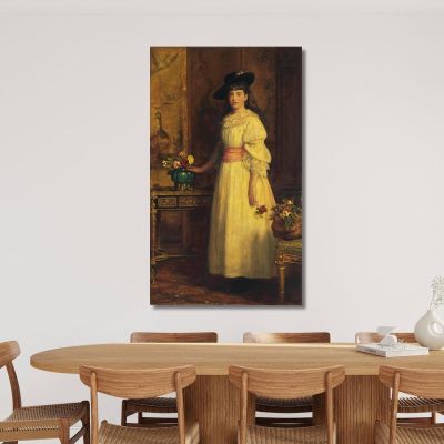 Miss Gertrude Vanderbilt Sir John Everett Millais jem18 canvas print 