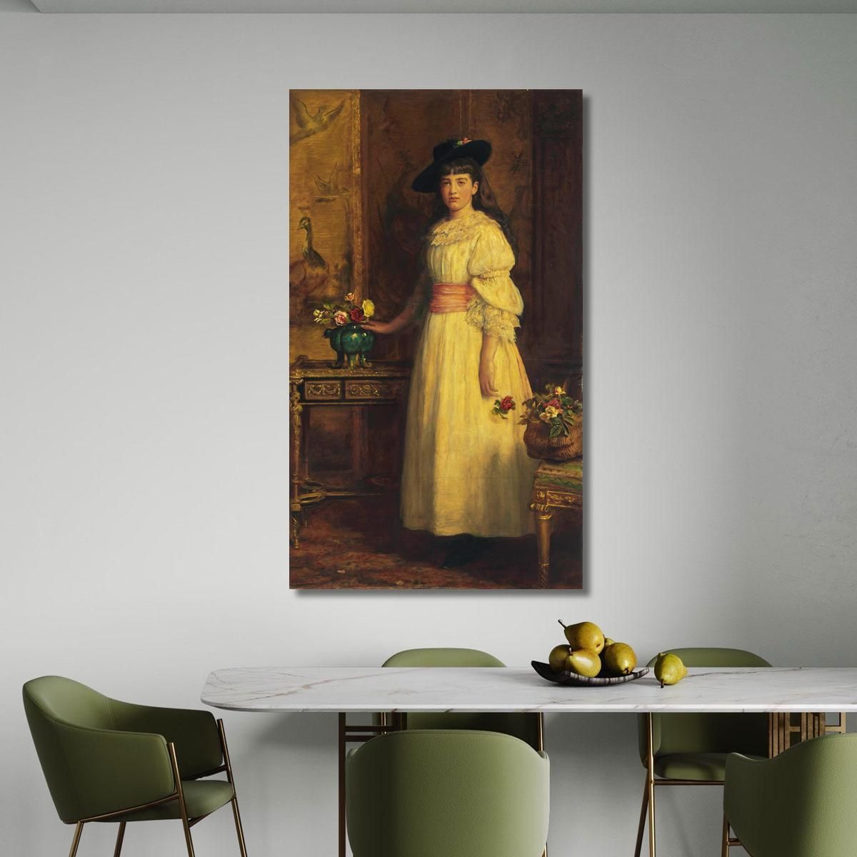 Miss Gertrude Vanderbilt Sir John Everett Millais jem18 canvas print 