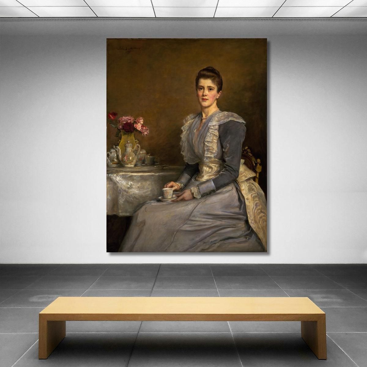 Portrait Of Mary Endicott (D.1957) Mrs. Joseph Chamberlain Sir John Everett Millais jem30 canvas print 